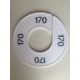 Maatring 9 cm wit/zw 170 